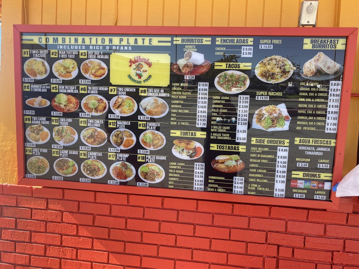 Menu Aliberto's Mexican Food-4