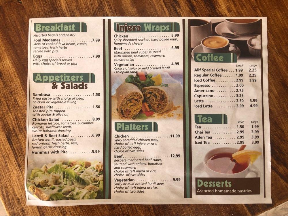 Menu Alif Brew & Mini Mart Inc.-2