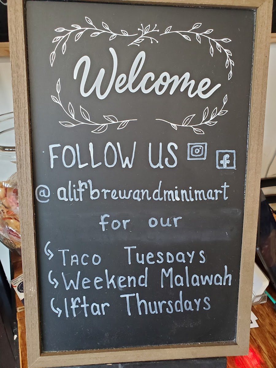 Menu Alif Brew & Mini Mart Inc.-4