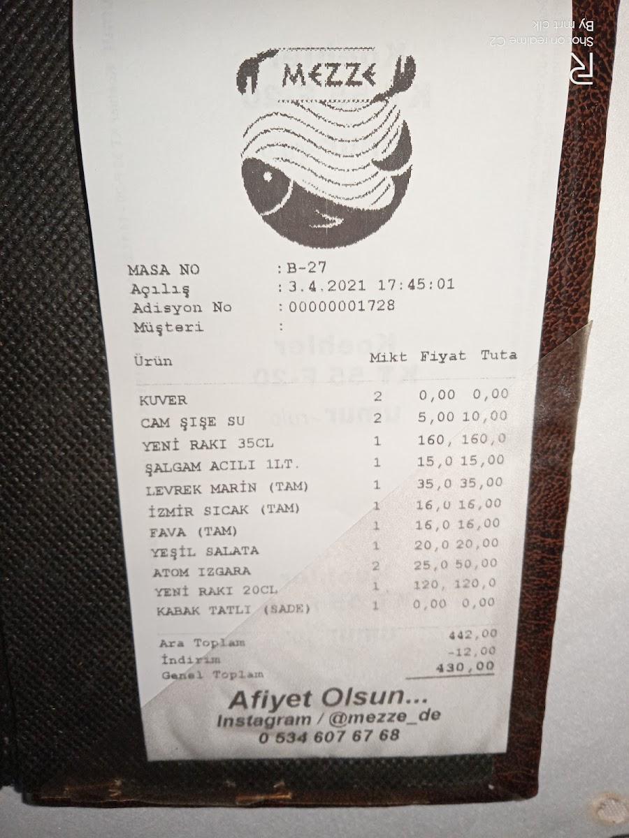 Menu Aliusta Balık Evi-7