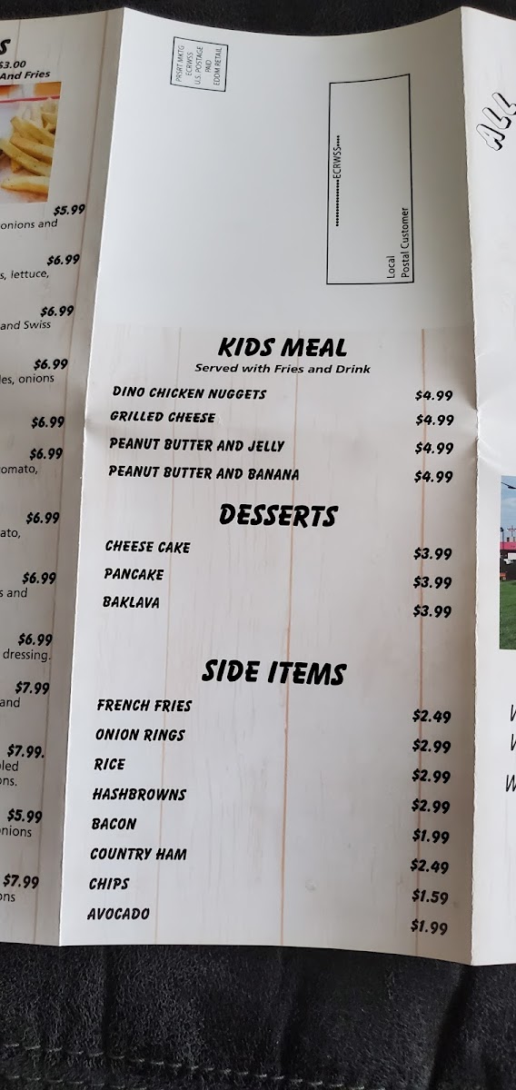 Menu All American Cafe-8