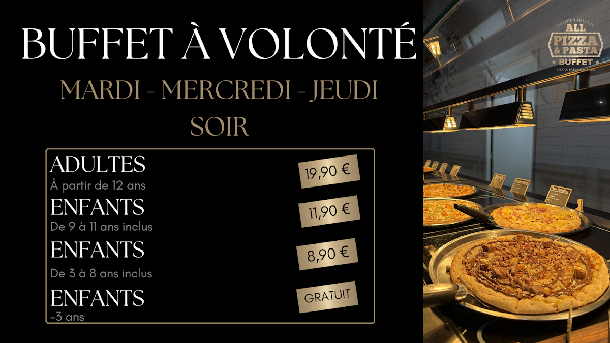 Menu All Pizza & Pasta Buffet - Terville-10