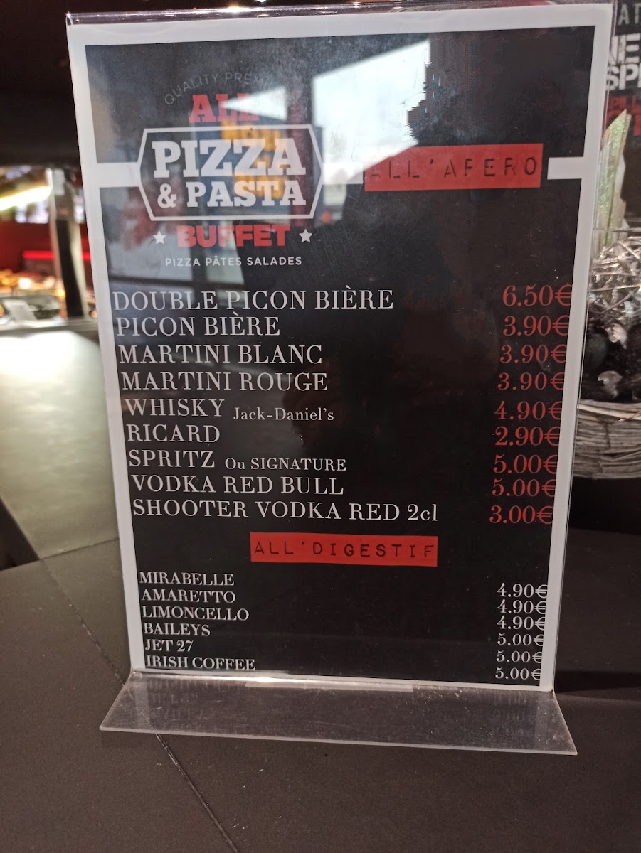 Menu All Pizza & Pasta Buffet - Terville-4