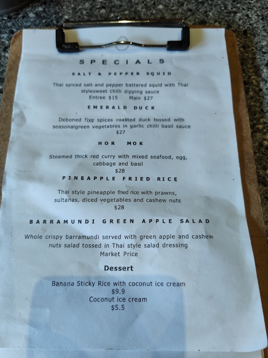 Menu All Thai Sandy Bay-6