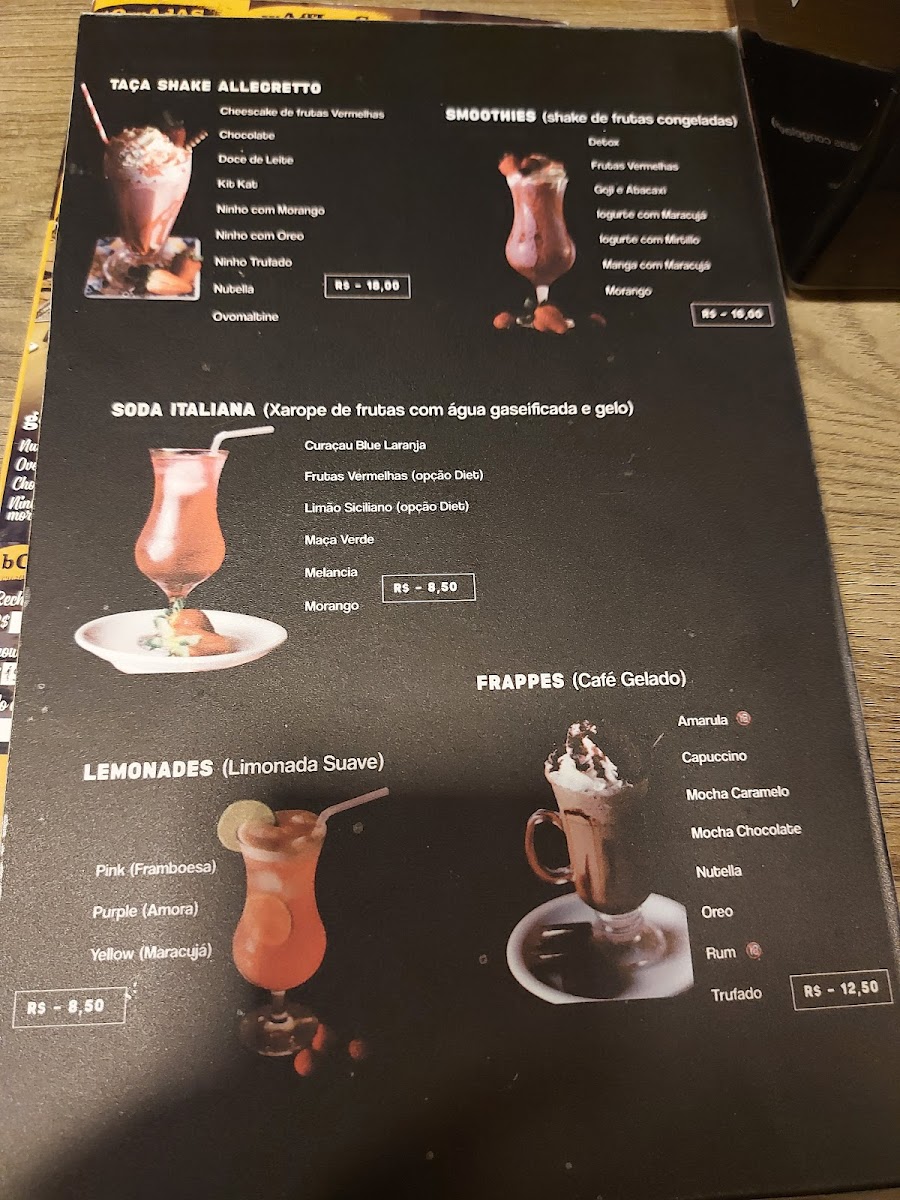 Menu Allegretto Gelateria E Café-1