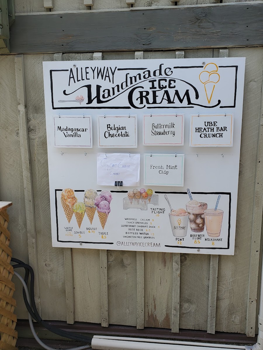 Menu Alleyway Ice Cream-5