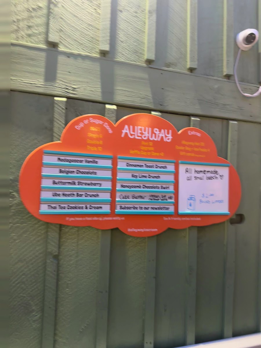 Menu Alleyway Ice Cream-9