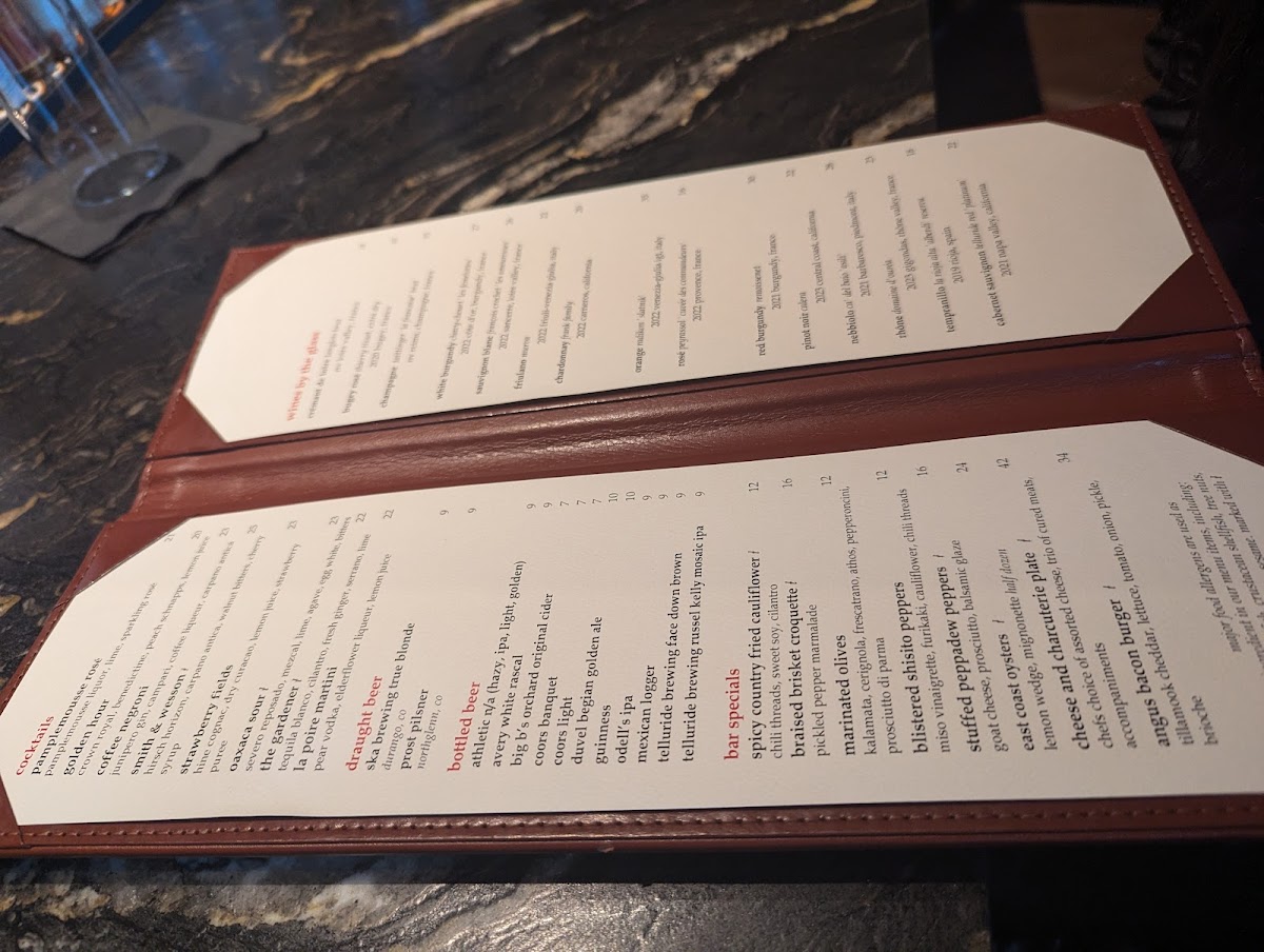 Menu Allred's-5