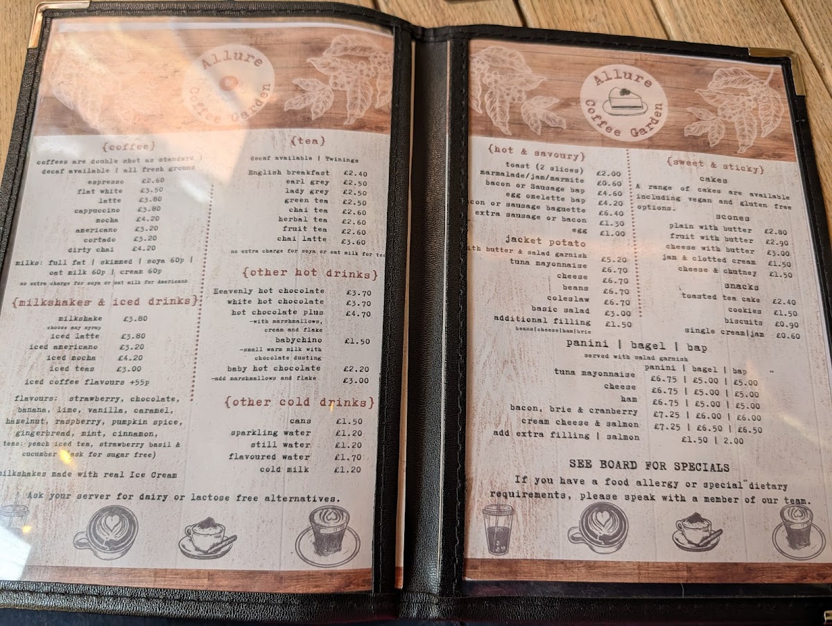 Menu Allure Gifts And Coffee Garden-1