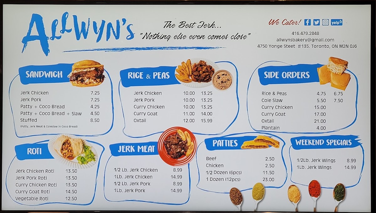 Menu Allwyn's-1