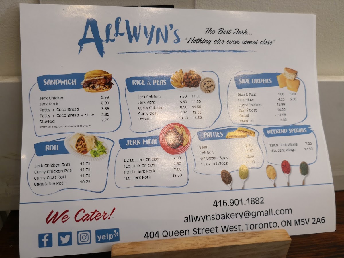 Menu Allwyn's-7