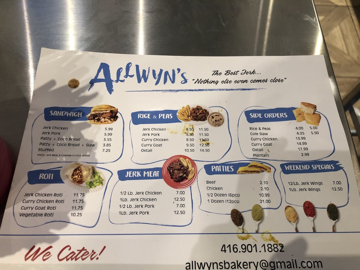 Menu Allwyn's-8
