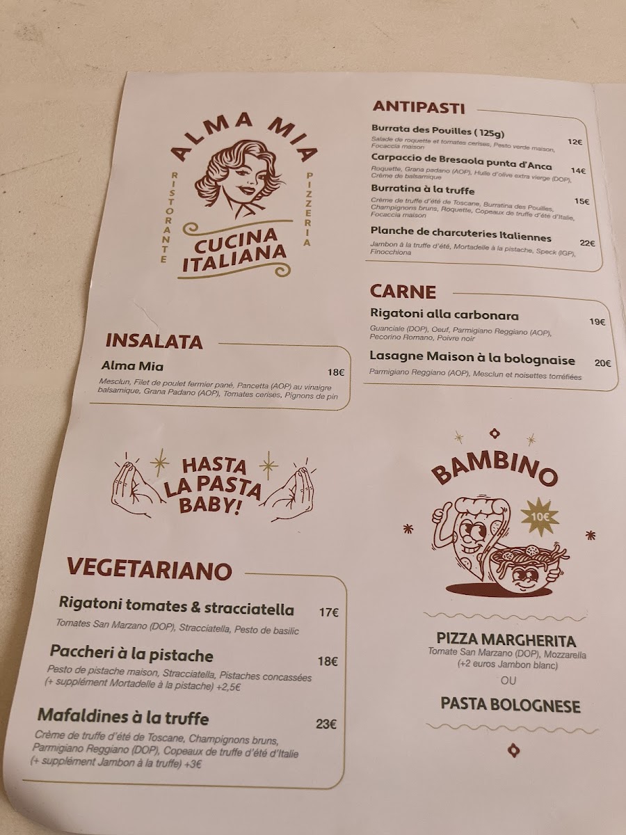 Menu Alma Mía Arcachon - Cucina Italiana-7