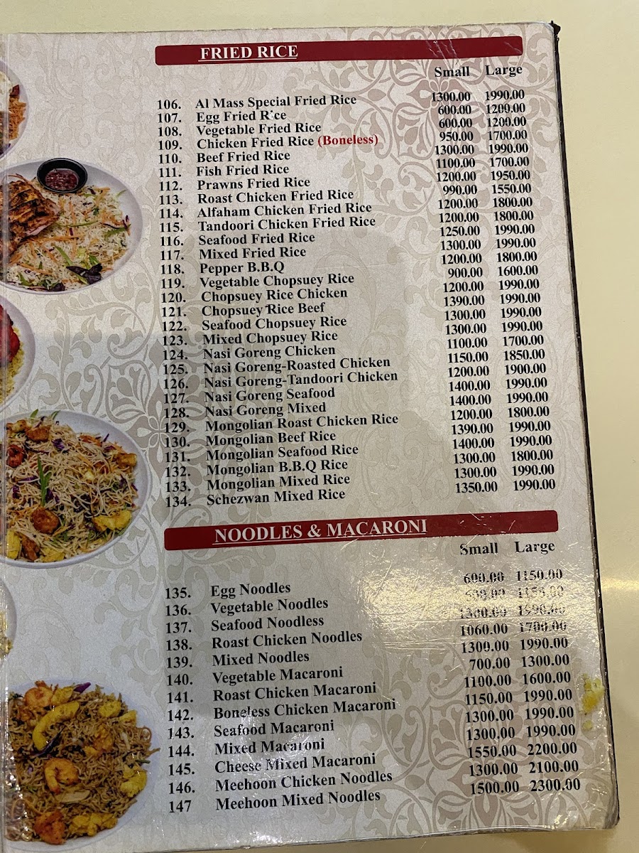 Menu Almaas Indian Restaurant Kollupitiya-4