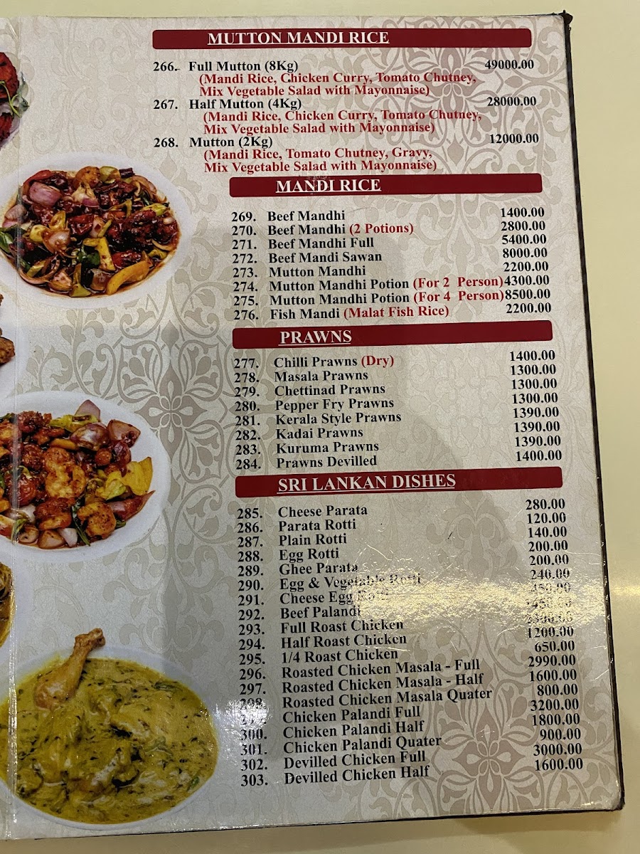 Menu Almaas Indian Restaurant Kollupitiya-5