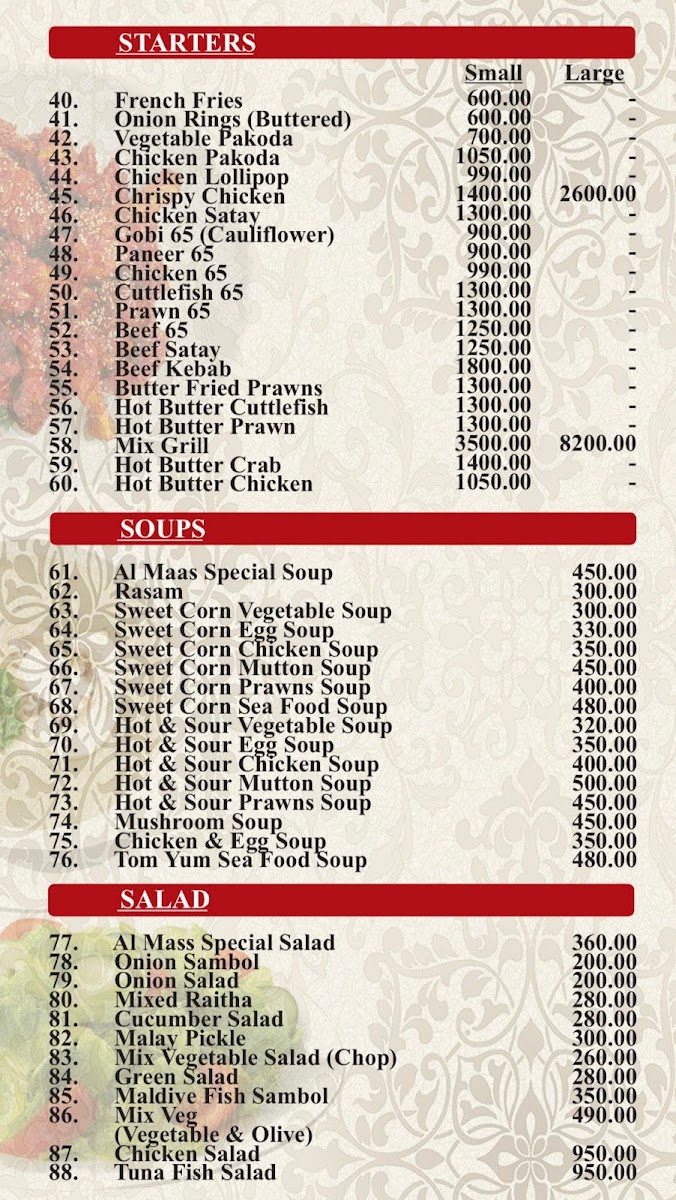Menu Almaas Indian Restaurant Kollupitiya-6
