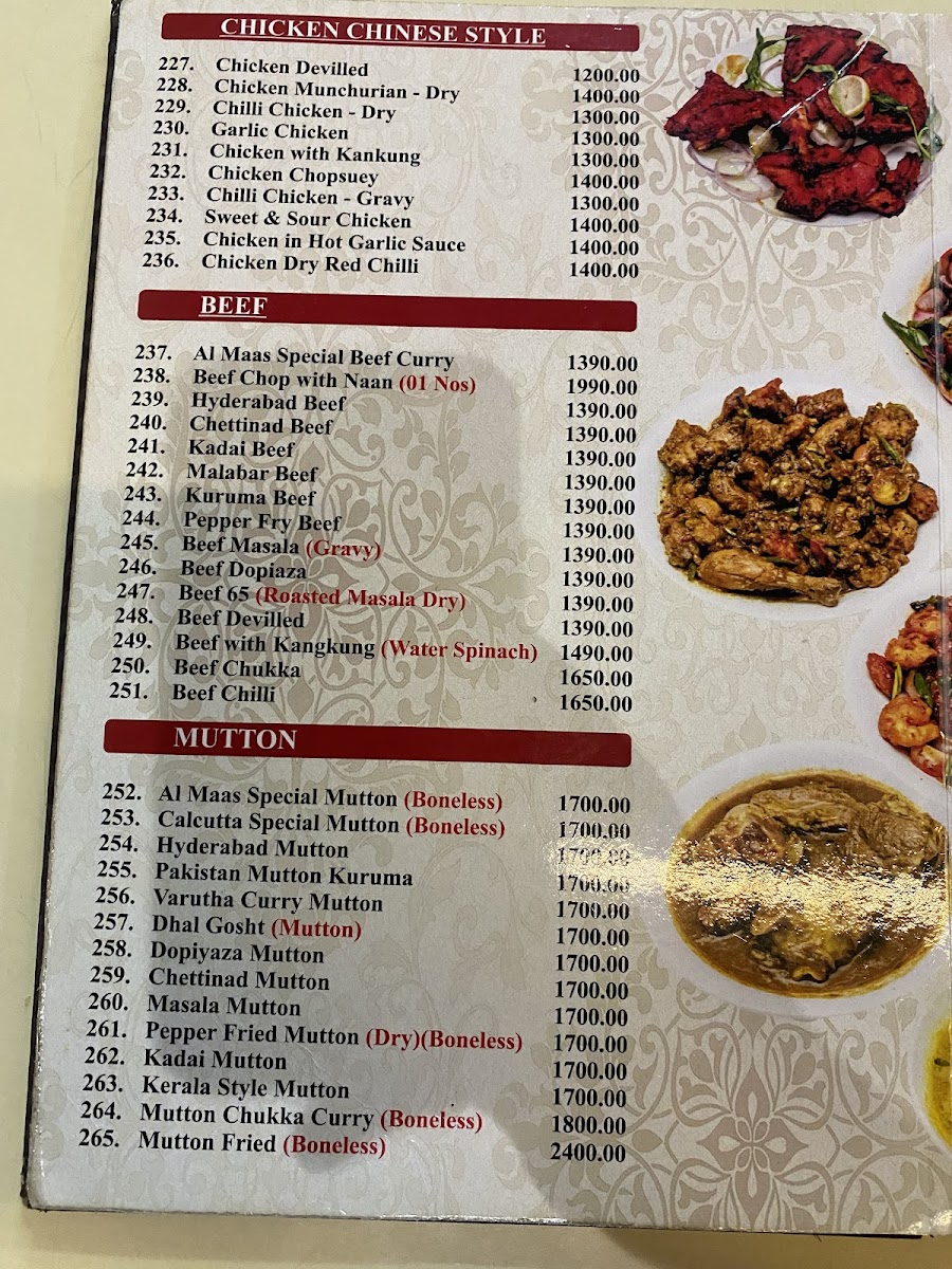 Menu Almaas Indian Restaurant Kollupitiya-7