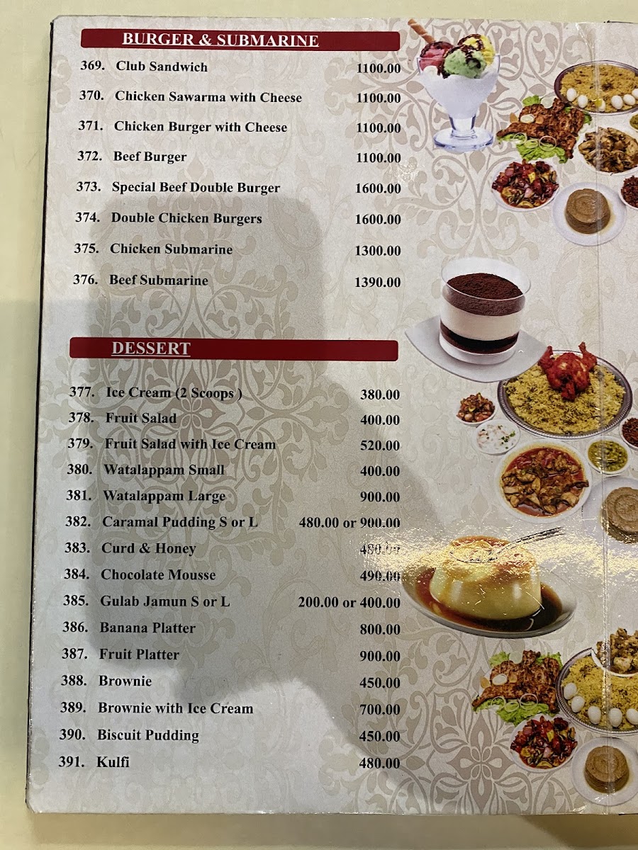 Menu Almaas Indian Restaurant Kollupitiya-9