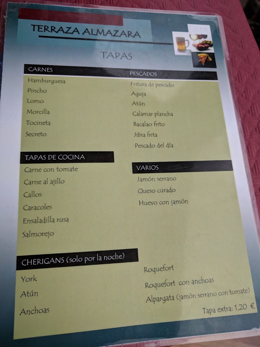 Menu Almazara Restaurante Pub-7
