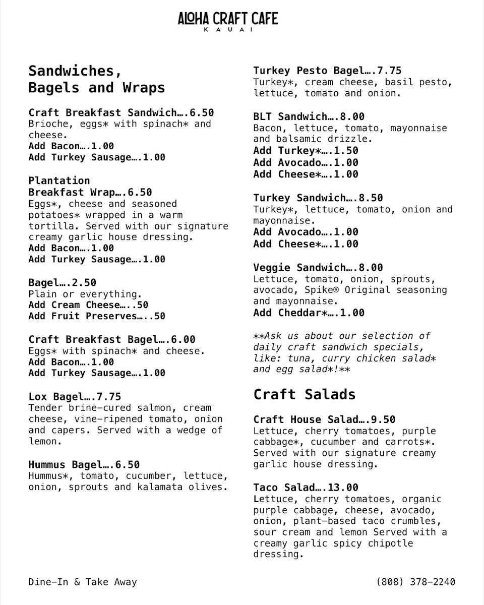 Menu Aloha Craft Cafe-3