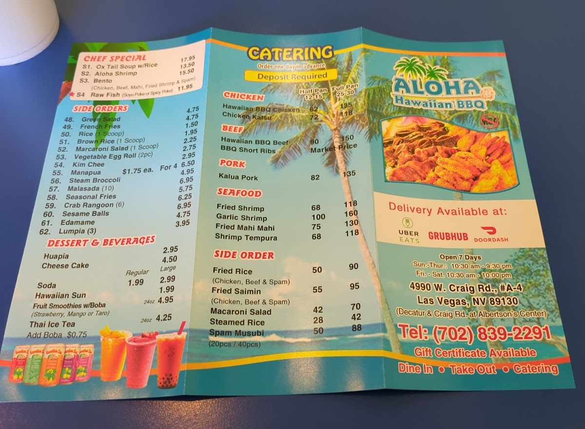 Menu Aloha Hawaiian Bbq-5