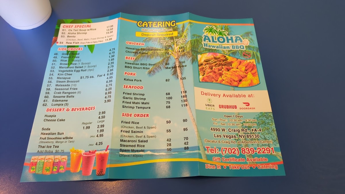 Menu Aloha Hawaiian Bbq-7