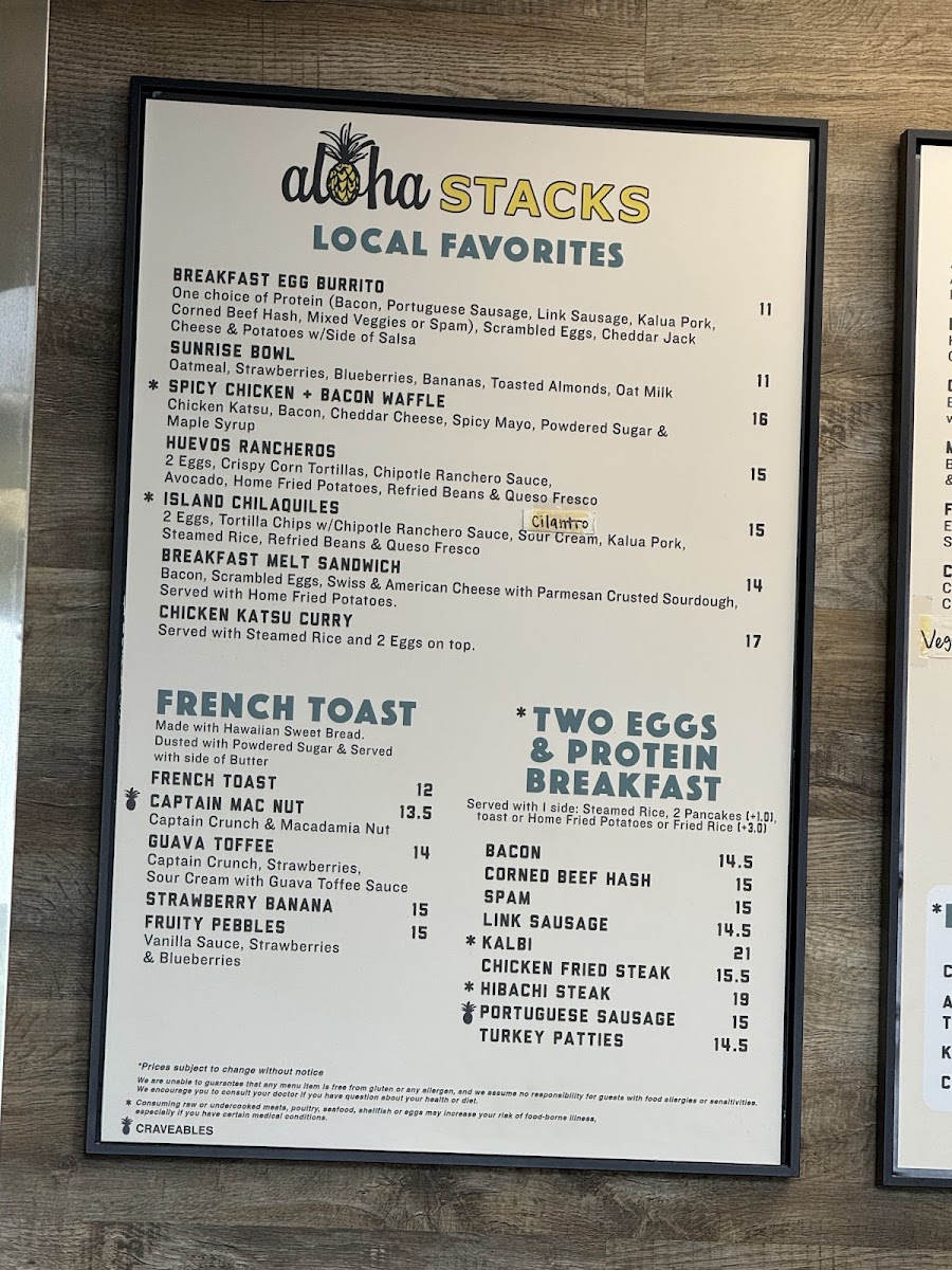 Menu Aloha Stacks Island Eatery & Bakery-4