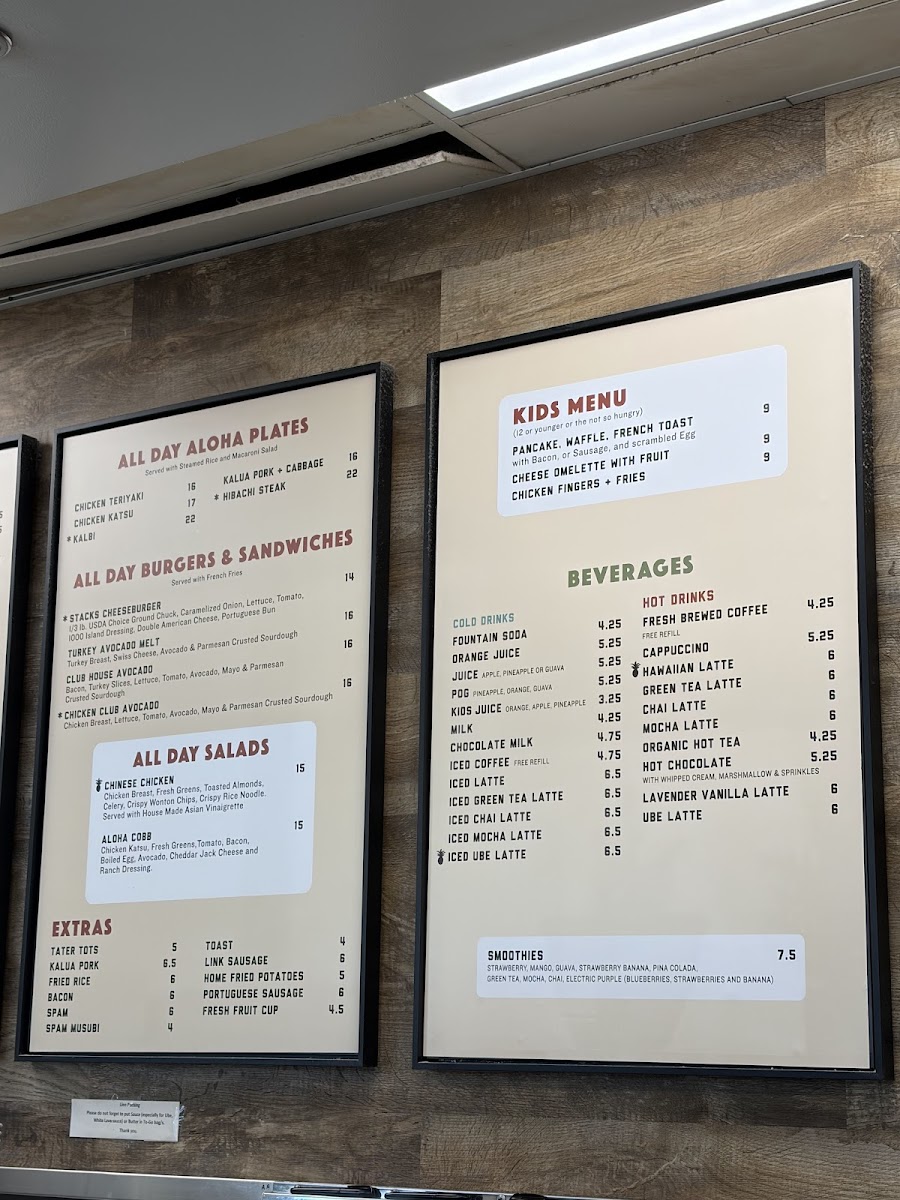 Menu Aloha Stacks Island Eatery & Bakery-5