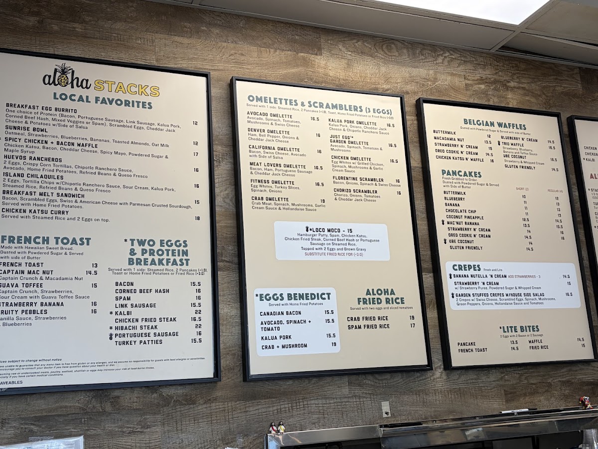 Menu Aloha Stacks Island Eatery & Bakery-7