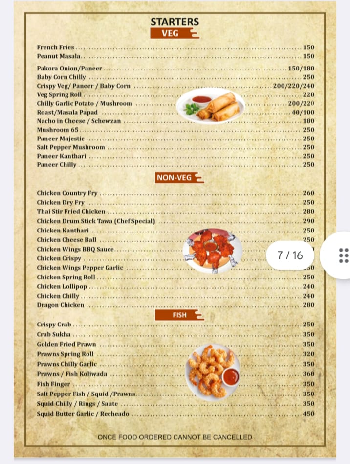 Menu Alora Spice-3