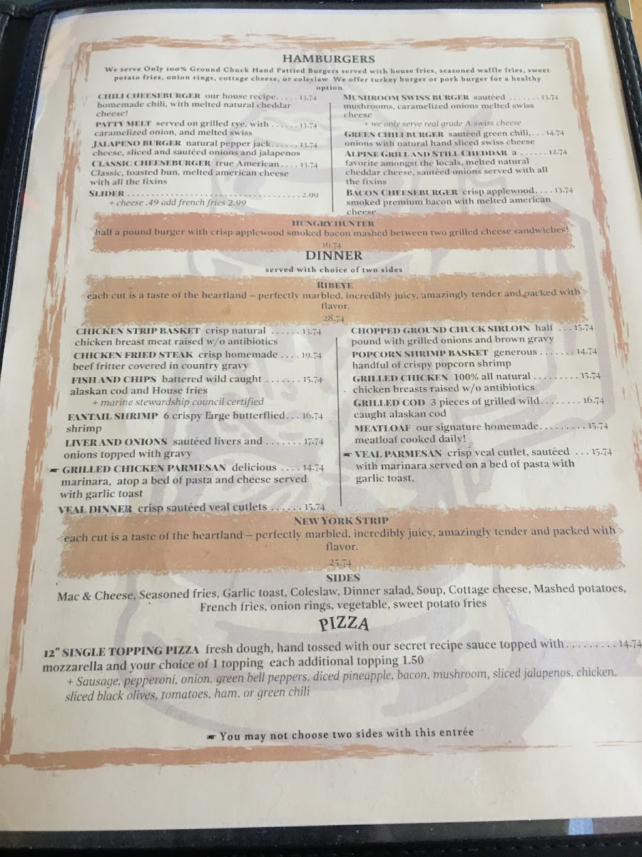 Menu Alpine Grill & Still-1