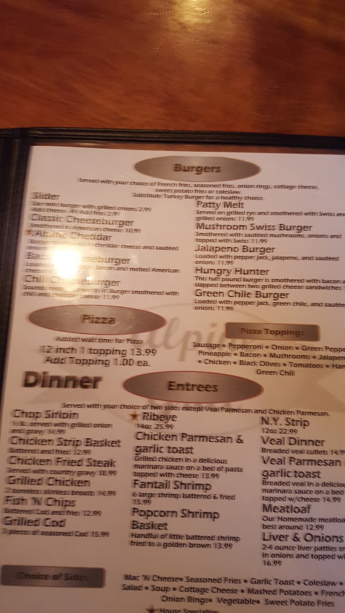 Menu Alpine Grill & Still-5