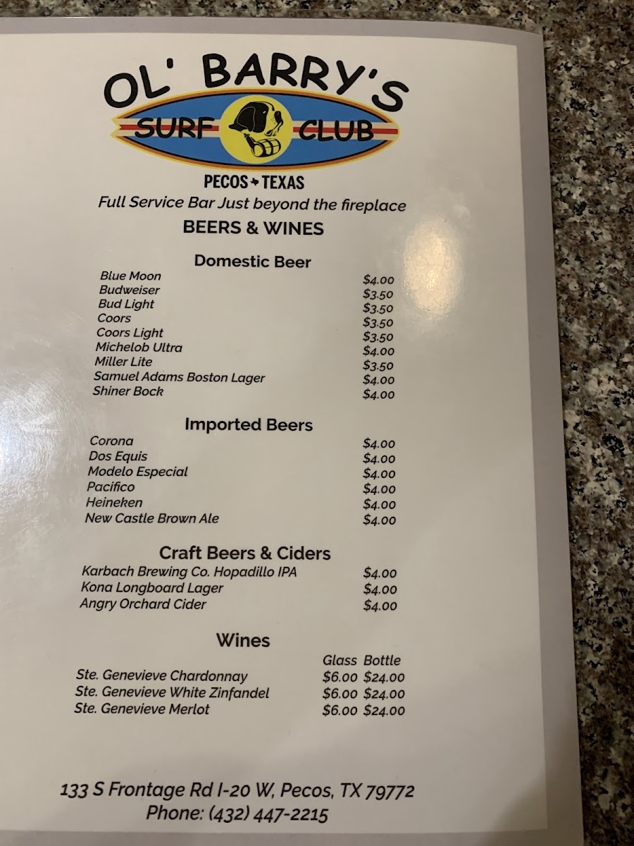Menu Alpine Lodge Restaurant-10