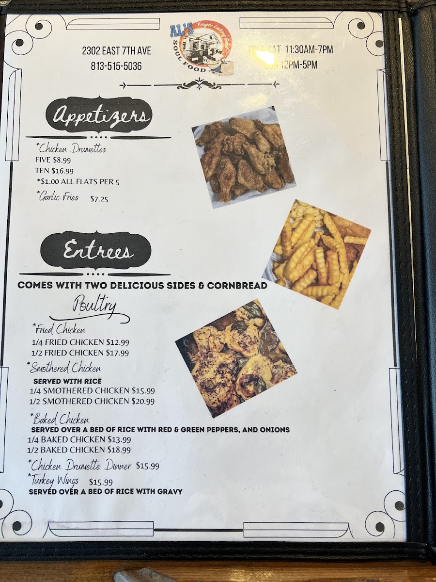 Menu Al's Finger Licking Good Soul Food-4