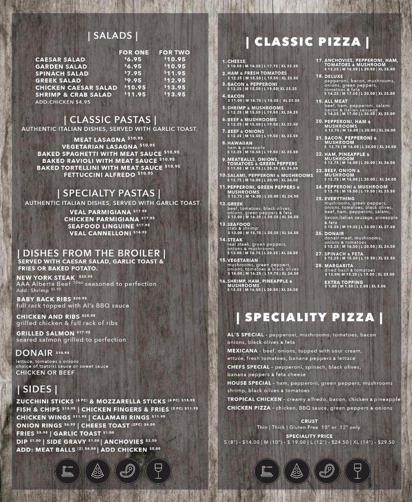 Menu Al's Pizza & Steakhouse-2