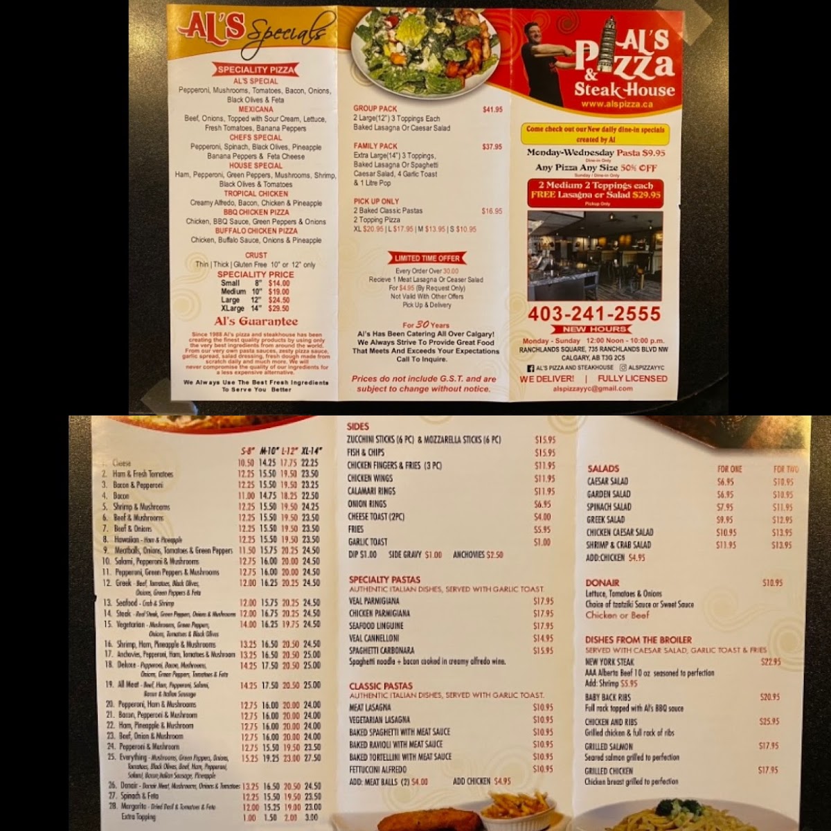 Menu Al's Pizza & Steakhouse-3