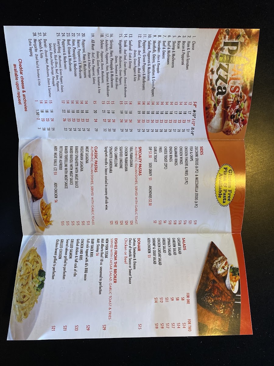 Menu Al's Pizza & Steakhouse-7