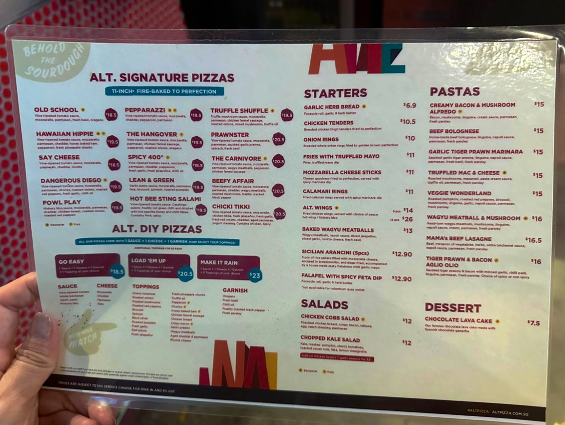 Menu Alt. Pizza - Katong-1
