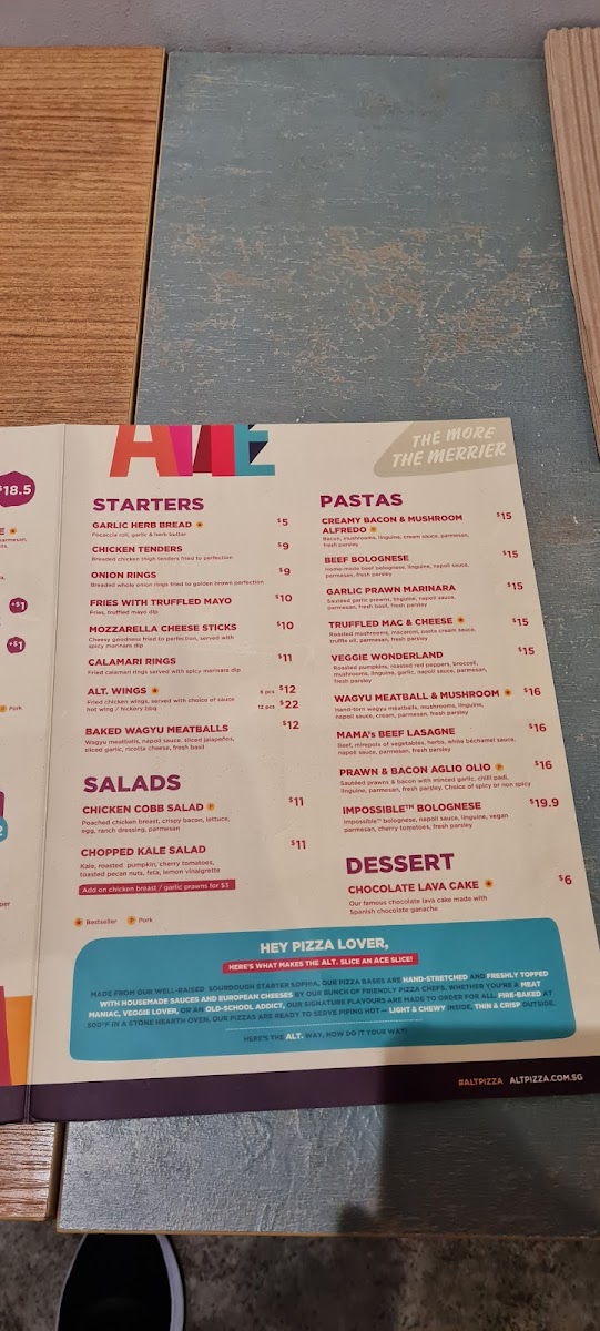 Menu Alt. Pizza - Katong-2