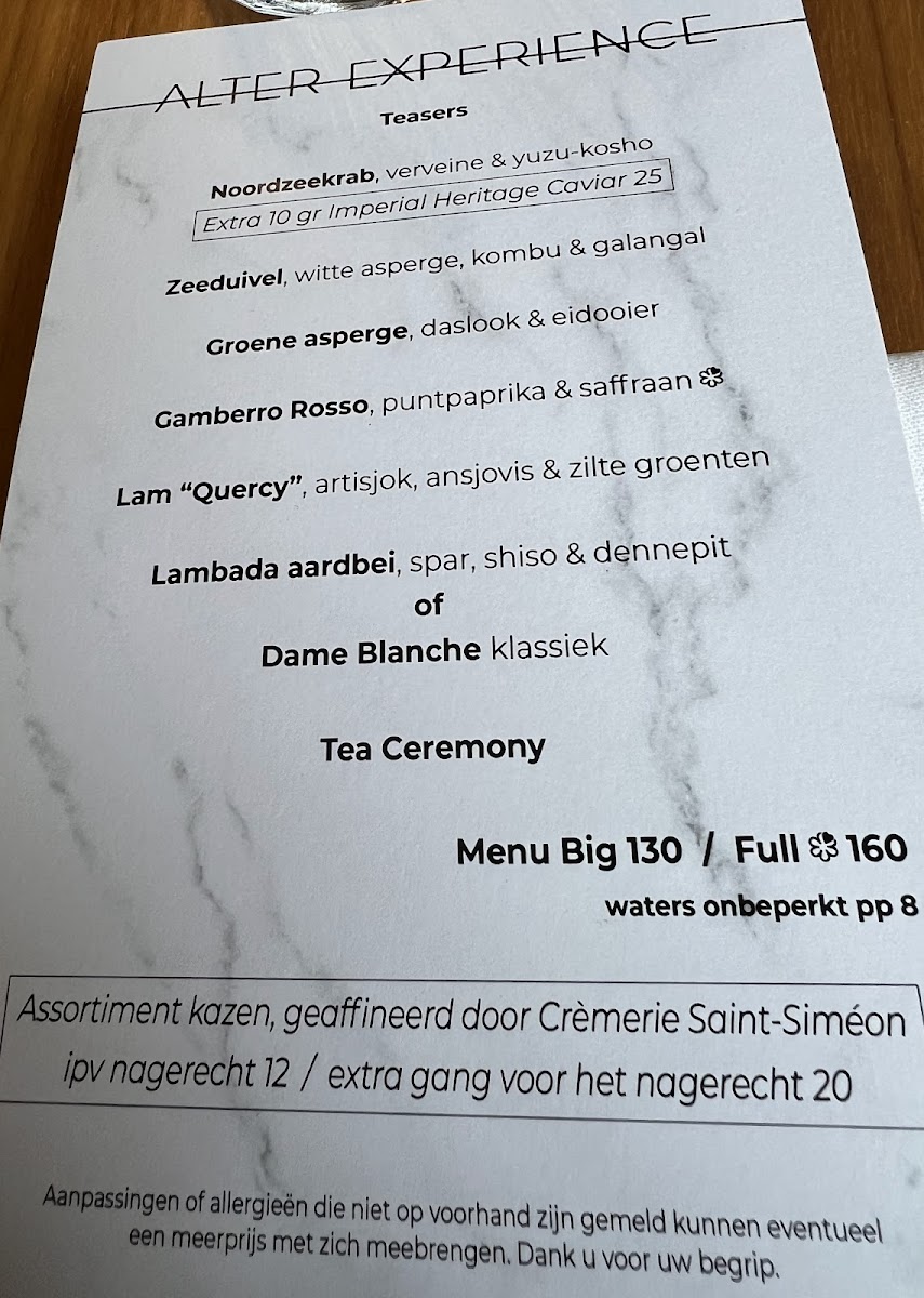 Menu Alter-1