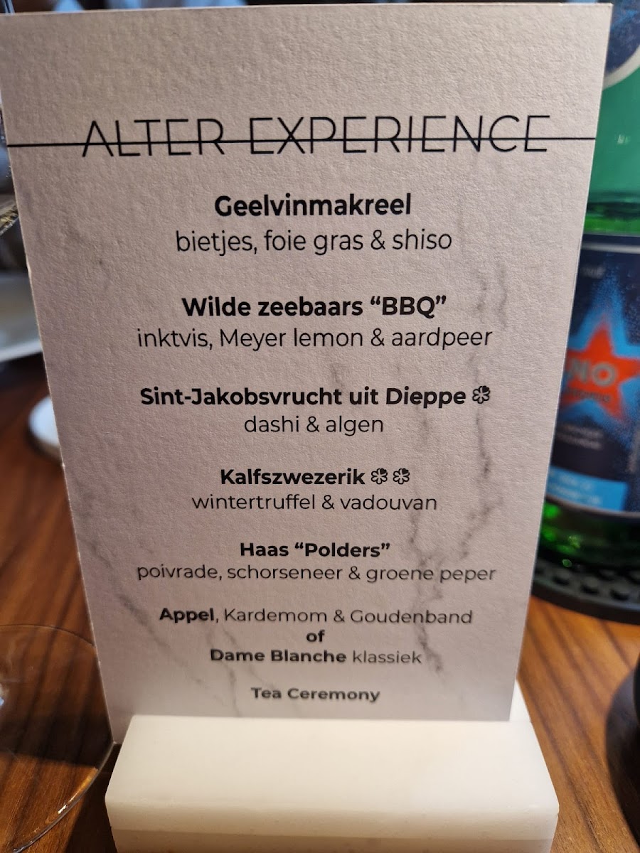 Menu Alter-3