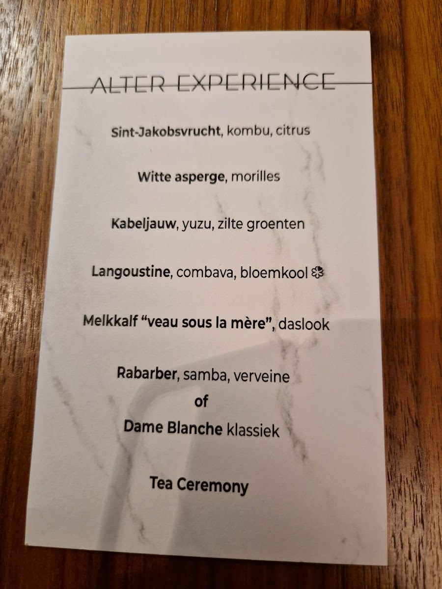 Menu Alter-4