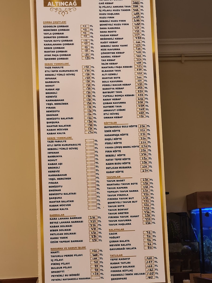 Menu Altın Cağ Restorant-2