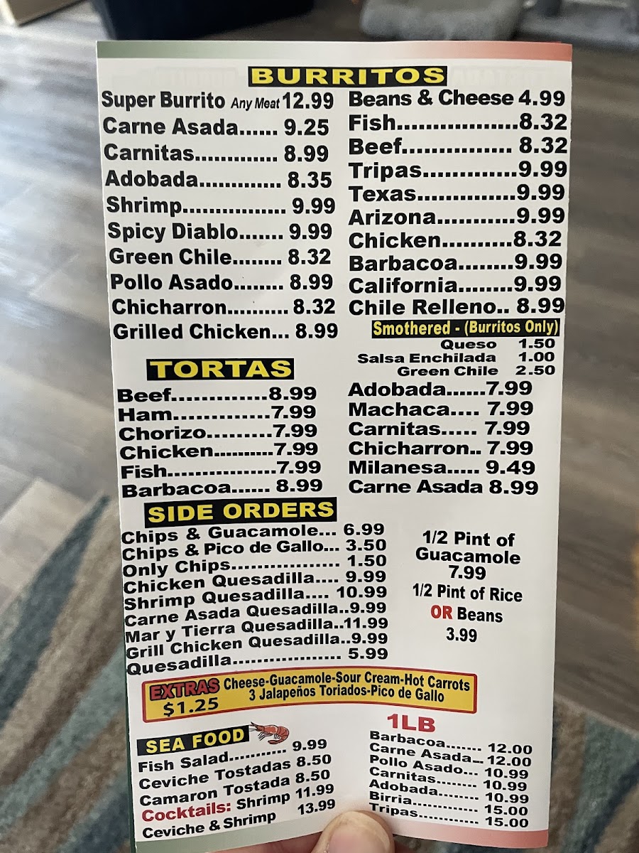 Menu Alvarado Mexican Restaurant-2