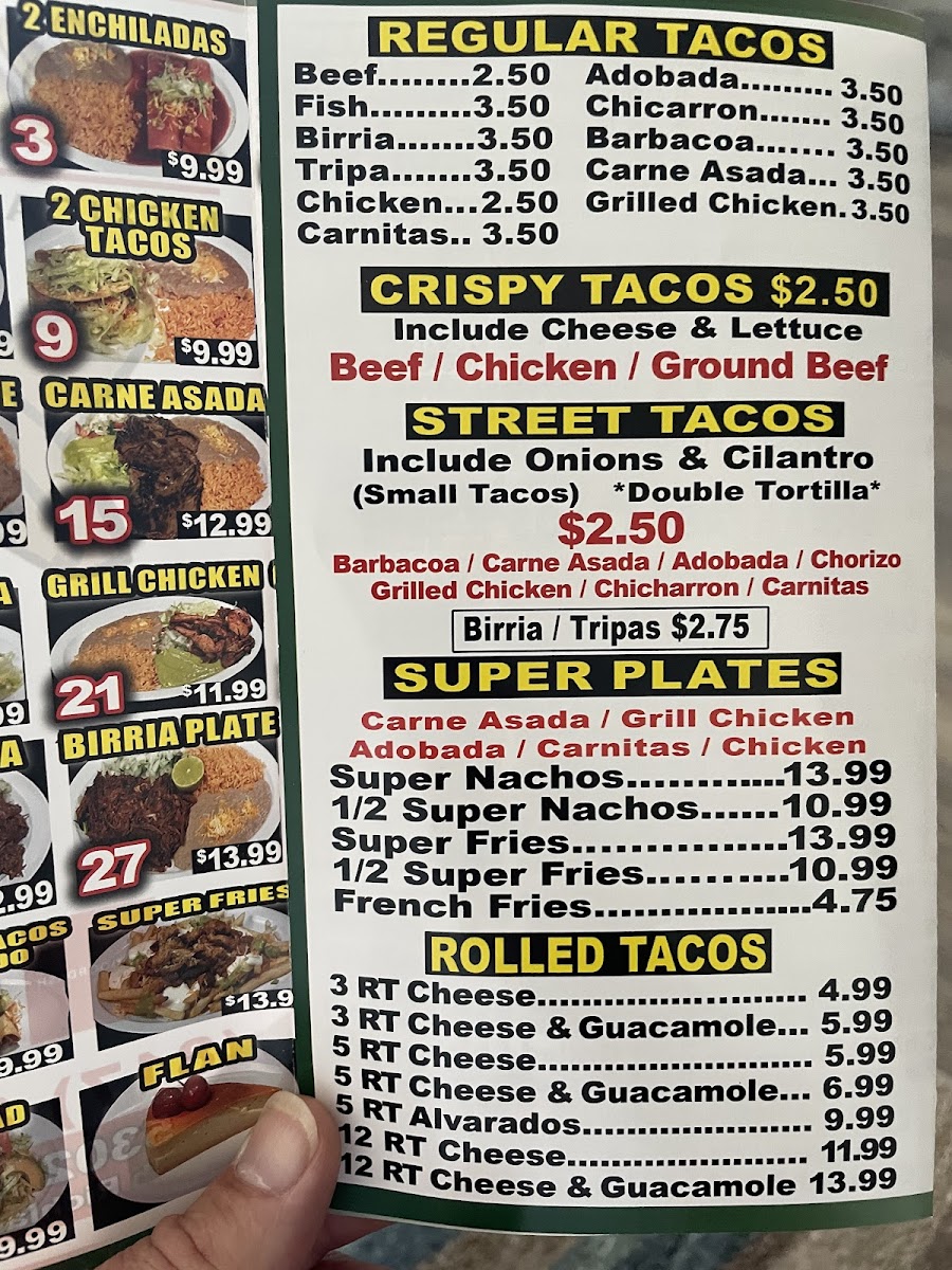 Menu Alvarado Mexican Restaurant-3