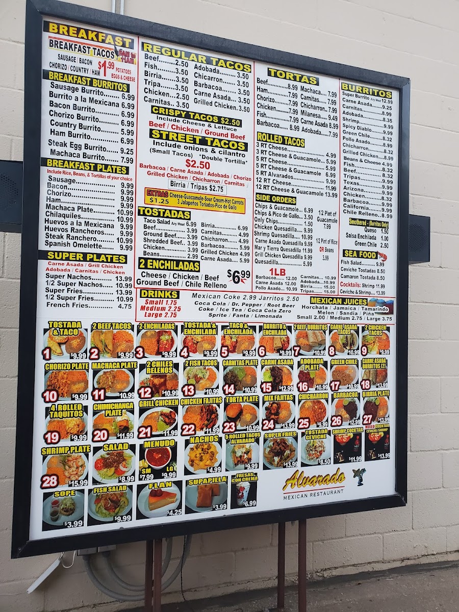 Menu Alvarado Mexican Restaurant-4