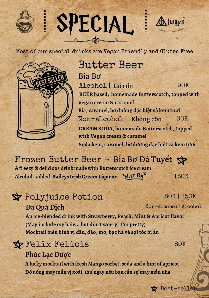 Menu Always Cafe - A Magical Wizard Cafe-2