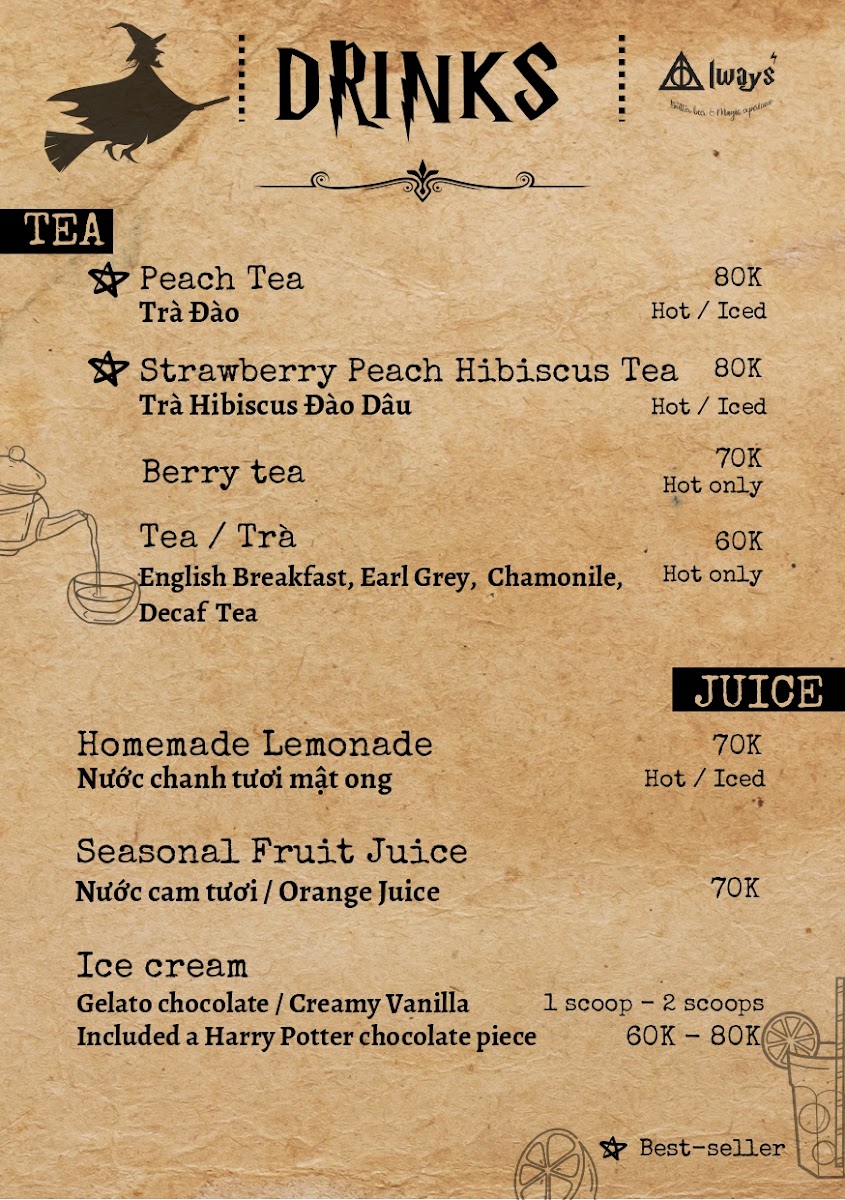 Menu Always Cafe - A Magical Wizard Cafe-6