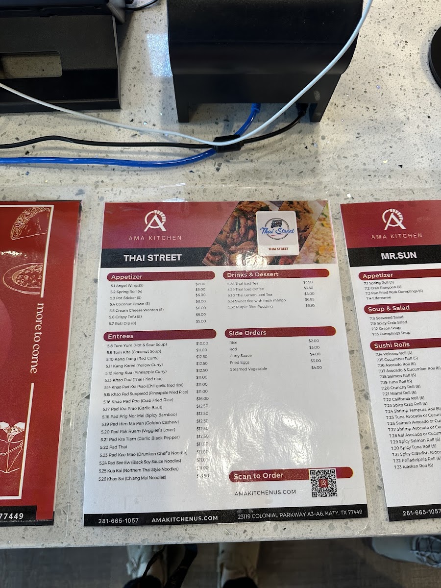 Menu Ama Kitchen | Houston's Innovated Food Hall With Ghost Kitchens-4