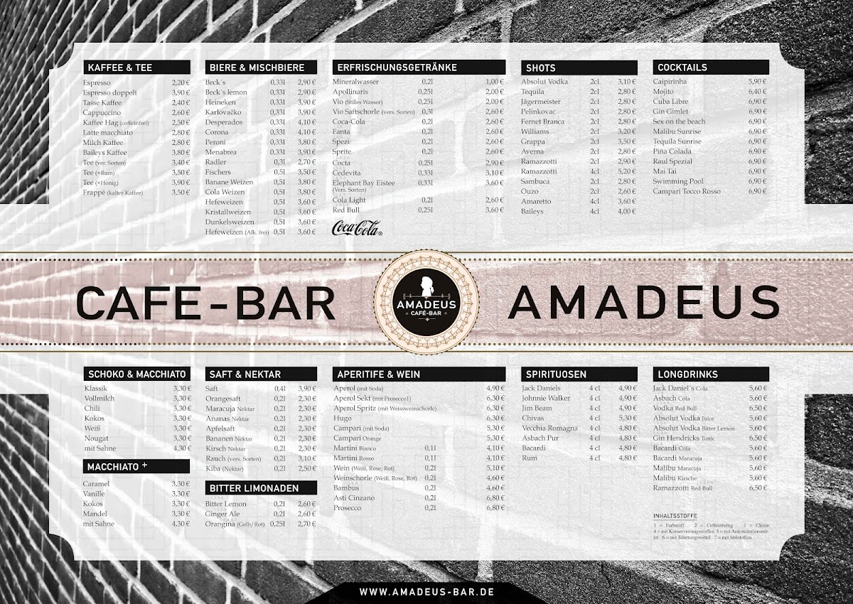 Menu Amadeus - Cafe & Bar-2